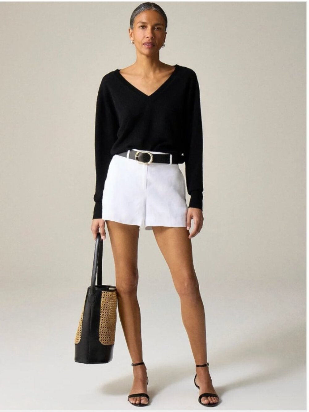 J. Crew NWT White 3.75" Harbor Linen Shorts - Size XXL